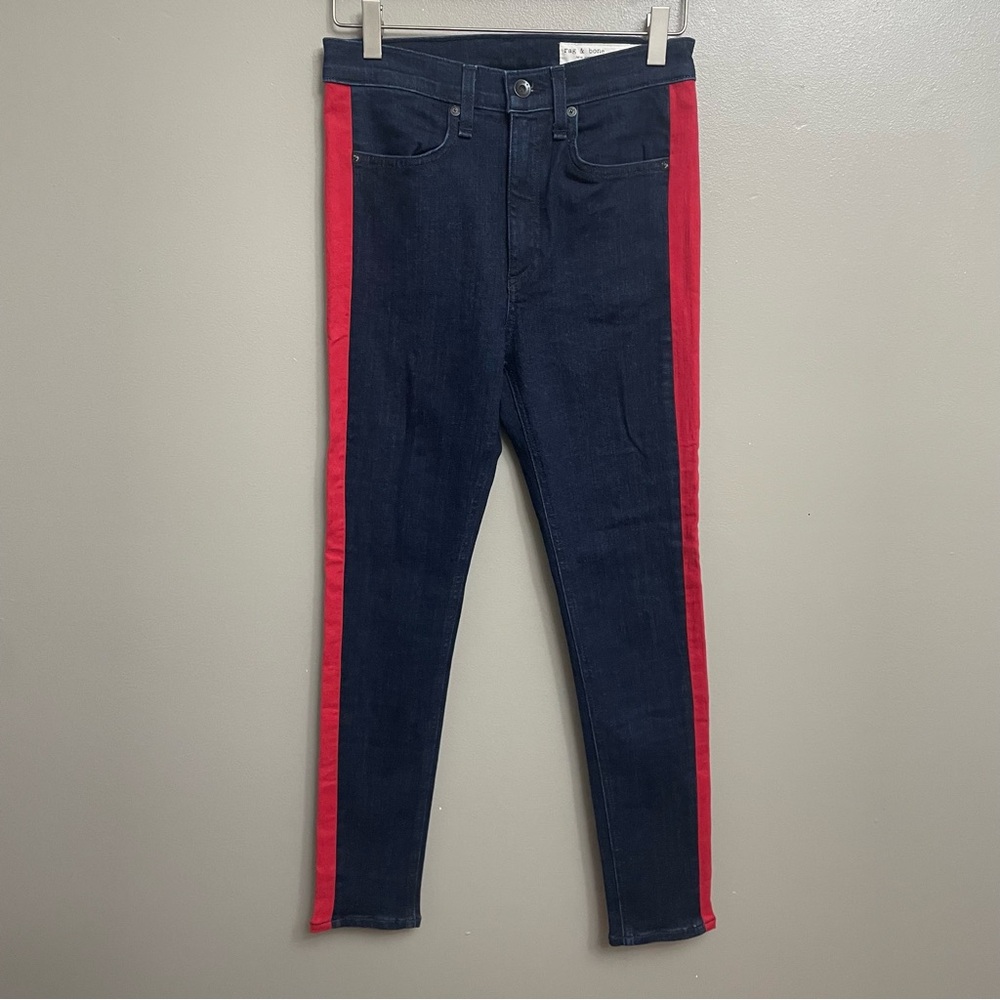 Rag and bone Maize jeans red stripe skinny denim 28
